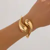 Pulsera de metal con personalidad y gotas de agua irregulares de estilo hip-hop con joyería transfronteriza de Europa y Estados Unidos.