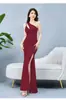 Vestido sereia assimétrico modelo de carro apresentador vestido para brinde vestido longo novo vestido sexy com fenda uniforme feminino para boate bar