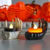 Decoración de Halloween Linterna de Calabaza Luz Nocturna Vela Electrónica de Palma Luz Ambiental Decoración de Escritorio Accesorios Creativos