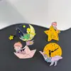 Serie del Principito de Anime de Dibujos Animados Insignia Metálica Periférica Decoración de Rosa Insignia de Cuento de Hadas del Universo Decoración de Moda