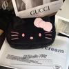Nueva linda bolsa de lápices de peluche de Hello Kitty con dibujos animados japoneses, bolsa de almacenamiento de papelería de gran capacidad, caja de papelería para estudiantes