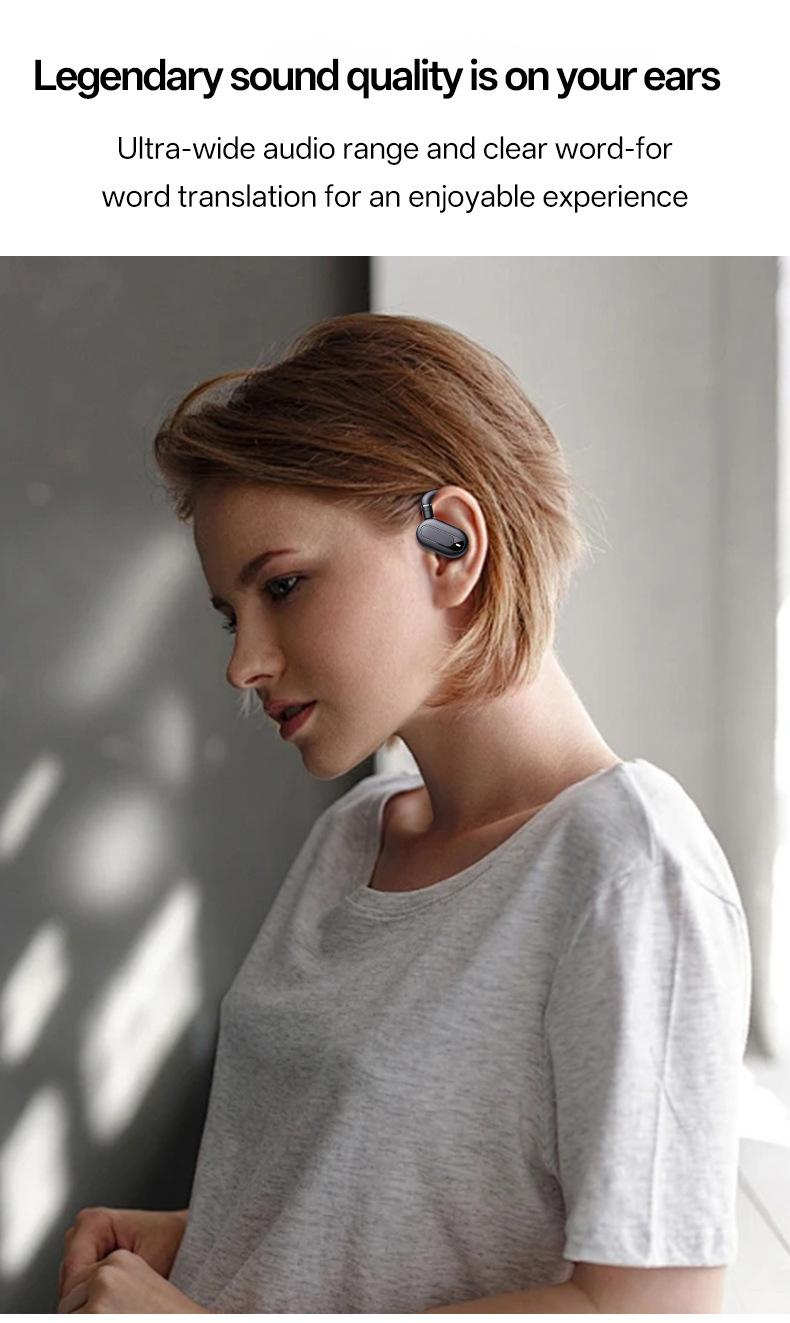 多国智能翻译耳机 多国语言AI语音翻译商务开会多语言无线翻译