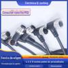 Conector Impermeável M12 4 Pinos 5 Pinos 8 Pinos 12 Pinos Conector de Sensor Industrial Moldagem por Injeção Macho e Fêmea Tubo Redondo Plugue de Aviação