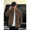 Chaqueta de cuero PU estilo americano con remaches para hombre, diseño de moda de alta costura para otoño 2026, abrigo elegante y genial con cuello alto