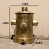 Estilo industrial de hierro retro personalidad creativa hidrante de incendios grande con tapa pie cubo de basura de metal sala de estar exterior barril