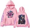 Elegancwclow Anime Arcane-Jinx Sudadera Harajuku Hip Hop Pullo