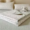 Capa de Cama de Gaze Dupla Amassada Classe A Peça Única Novo Estilo 2026 Acolchoada Tatami Almofada Anti-Mancha Cama Pessoa Solteira Antiderrapante Capa de Kang