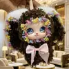 Muñeco de peluche de conejo de orejas grandes en stock, colgante de muñeco de peluche tridimensional, colgante para bolso, lindo juguete pequeño para niñas, fabricante