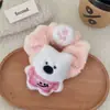 Lazo Creativo Lindo de Pingüino Pez de Dibujos Animados para el Cabello para Mujeres con Cabeza de Bola y Coleta Lateral Diadema Peluche Otoño e Invierno