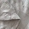 Nueva Colcha de Gasa de Algodón Puro con Manta Cubierta de Jacquard Hueco, Manta Casual del Mismo Estilo que los Bloggers, Suave y Amigable con la Piel
