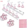 Suporte de Prática para Manicure Japonesa Rack de Prática Tabuleiro de Xadrez Suporte de Exibição de Trabalho Conjunto de Acrílico com Suporte de Unha Magnético Conjunto Venda por Atacado