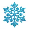 Decoraciones Navideñas 10cm Copos de Nieve, Copos de Nieve con Polvo de Plástico, Colgantes de Copo de Nieve Huecos para Decoración de Árbol de Navidad