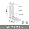 Soporte de Ángulo de Acero Inoxidable 90 Grados Recto Fijador Ajustable Soporte de Agujero Largo Soporte de Estante Conector Tipo TL Placa de Ángulo