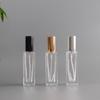 Frasco de spray de vidro tipo prensa para rótulo de 15ML, tampa de metal, tampa de viagem, portátil, amostra de perfume, sub-frasco