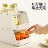 Caixa de Armazenamento de Mesa Fasola Cesta de Armazenamento de Lanches de Grande Capacidade para Dormitórios de Estudantes, Caixa de Armazenamento Empilhável para Sachês de Café e Chá
