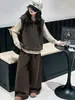 Conjunto Elegante de Tres Piezas para Niñas de Principios de Otoño 2026 Nuevo Estilo Niñas Grandes Muy Atractivo Estilo Coreano Chaleco Conjunto de Ropa de Otoño
