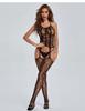 Sujetador de Lencería Sexy, Conjunto de Malla de una Sola Pieza, Cuello Halter, Camisón Sexy de Cuello Halter con Abertura en la Entrepierna, Lencería Seductora para Coquetear para Mujeres