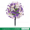 Estoque Pronto do Fabricante Atacado Plantas Verdes Simuladas Flor de Glória da Manhã Inserção no Solo Casamento Pátio Jardim Decoração de Casa Flores Artificiais de Natal