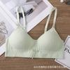 Novo Sutiã Sem Costura All-In-One com Bojo Fixo e Laço, Alças de Ombro Ajustáveis, Lindo Envolvimento nas Costas, Lingerie Sexy para Mulheres