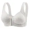 Sutiã Europeu e Americano Cruzado Fino Ajustável com Fecho Frontal Push-Up Sem Aro Sutiã de Fecho Frontal para Mães Lingerie