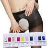 Medias abiertas sexys al por mayor de seda hilada con núcleo de verano ultrafinas para damas sexy ahuecadas pantimedias libres pantimedias