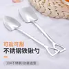 Acero inoxidable 304 cuchara para sandía cuchara de postre creativa cuchara para helado cuchara para pastel fruta cuchara de ingeniero cuchara cuchara pala cuchara