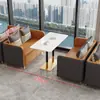 Mesas e Cadeiras de Café para Negócios de Luxo Leve, Cabines, Sofás, Recepção de Lobby de Hotel, Sala de Reunião, Sala de Estar, Combinação de Sofás para Lazer