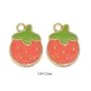 Accesorios de Joyería de Aleación DIY, Colgantes Esmaltados Variados Serie Frutas, Dijes Decorativos para Pulsera y Collar, Vendidos Calientes Transfronterizos