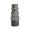 Conector Rápido Externo con Rosca Macho Estilo Europeo para Tuberías de Aire, Suministros del Fabricante Conectores Roscados Macho NPT/R/G Estilo Alemán con Rosca Macho