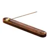 Venta directa del fabricante: Porta incienso estilo Zen, Quemador de incienso de madera de nogal, Quemador de incienso en espiral, Porta incienso para el hogar, Bandeja para incienso, Quemador de incienso simple de sándalo