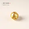 Colgante DIY de calabaza tradicional chapado en oro con incrustaciones de diamantes, colgante de linterna de filigrana estilo palacio, cuentas de flores huecas estilo chino y cuentas espaciadoras al por mayor