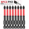 Destornillador magnético Phillips PH2 de 65 mm con cabeza antideslizante S2, alta durabilidad y alta dureza.