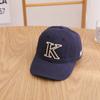 Boné de Baseball Grande Bordado com Letra K para Crianças Chapéu Infantil Benhui Primavera Novo Simples Boné de Baseball Infantil