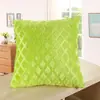 Funda de Almohada de Felpa para el Hogar Sofá Cabecera Cojín Suave Dormitorio Color Sólido Almohada Venta al por Mayor Soporte Lumbar Patrón Geométrico Suave