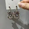 Pendientes de Flor Coloridos con Aguja de Plata Estilo Vacaciones de Verano, Pendientes de Moda de Lujo Ligero de Alta Gama, Accesorios para Orejas de Nicho para Mujeres
