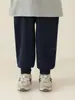 Pantalones deportivos jogger de color liso para niña Wulibu 2026 otoño nuevo, holgados y duraderos, pantalones largos casuales para niños, modernos