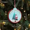 Colgante decorativo de letrero de cuenta regresiva de Navidad de madera transfronterizo, adorno colgante, reno, Papá Noel, decoraciones de árbol de Navidad