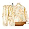 Conjunto de Ropa para el Hogar para Niños, Pijama de Bebé de Algodón Puro Nuevo Estilo Otoño, Ropa Cálida para Niños, Ropa para Niñas, Ropa para Niños al por Mayor