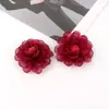 Flores de Chifón y Organza Accesorios DIY Accesorios de Flor para Zapatos Ropa Tocado Materiales de Flor de Rosa Semiacabados