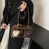 Bolso de mano de lana Advanced Sense Niche para mujer, estilo retro, moderno, de hombro, combinable, para el trabajo, 2024