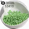 Cuentas de vidrio checas baoshiosa color natural para arroz no se decoloran color sólido pintura al óleo cuentas de porcelana hechas a mano para pulsera DIY