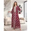 Nuevo Vestido Largo de Mujer de Comercio Exterior, Ropa Transfronteriza de Fábrica, Elegante Vestido Largo Bordado con un Dobladillo Amplio