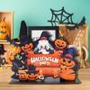 BT033 transfronteiriço Halloween bruxa fantasma abóbora morte atmosfera de feriado decoração de casa atmosfera mesa de madeira