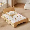Cama de Gato de Madera Cama para Mascotas Nido de Gato Cuatro Estaciones General Habitación con Aire Acondicionado Verano Verano Casa con Aire Acondicionado para Gatos Cama Especial para Verano Esterilla