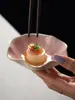Plato pequeño para salsa para hot pot estilo japonés para uso doméstico, Plato para condimentos secos, Plato para condimentos de salsa de soja y vinagre, Plato para barbacoa, Plato pequeño de restaurante, Esmalte de color bajo cubierta