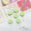 Liga Verde Cor Fofa Urso Laço Garra de Gato Borboleta Flor DIY Pulseira de Mão com Contas Material