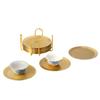 Porta-copos de Latão com Logo Luxo Leve Alto Padrão Doméstico Almofada de Chá Porta-chá Base Criativa de Placa de Cobre Acessórios para Conjunto de Chá Kung Fu