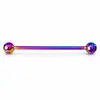 Pendientes Largos de Barra de Venta Caliente Transfronterizos, Piercings Industriales Dobles para Hélice, Studs para Cartílago del Oído, Puente de Oreja, Barra Wholesale, Joyería de Acero Inoxidable para Piercing