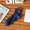 Calcetines de Oso Polar para Hombre, Nueva Colección Primavera/Verano, Calcetines Cortos Bordados de Dibujos Animados Shawn Yue, Calcetines Tobilleros de Algodón Negros y Blancos Deportivos de Moda Coreana