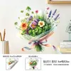 Pegatinas para Ventanas de Vacaciones del Día de la Madre al por Mayor, Pegatinas de Flores Pensamiento Estilo Fresco, Decoración de Atmósfera Festiva, Pegatinas Adhesivas de Electrostática